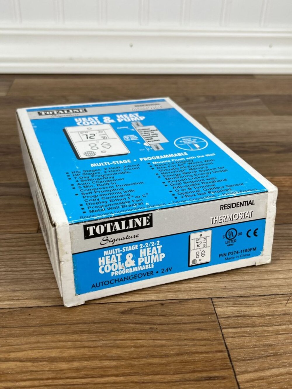 TOTALINE SIGNATURE NWT FLAT STAT MULTI STAGE HEAT COOL PROGRAMMABLE P374-1100FM - Picture 3 of 10
